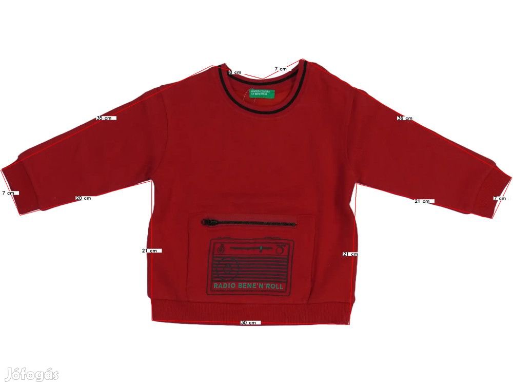 Benetton Új (címkés) Fiú Pulóver (Méret: 92)