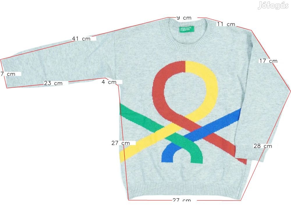 Benetton Új (címkés) Fiú Pulóver (Méret: 98)