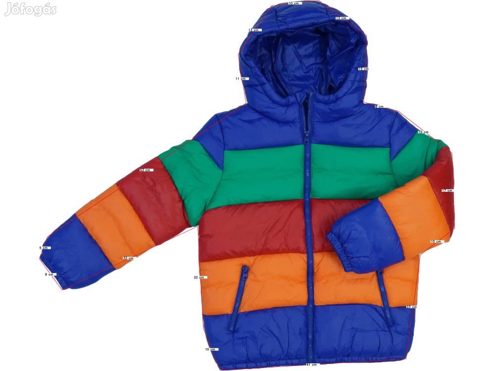Benetton Új (címkés) Fiú Télikabát (Méret: 158)