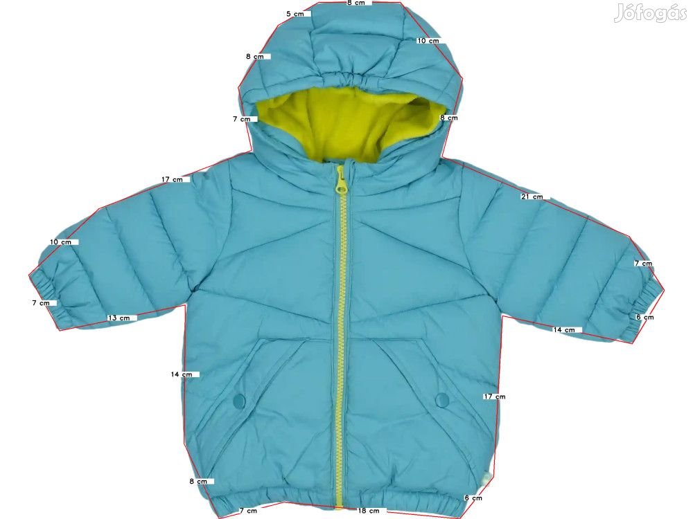 Benetton Új (címkés) Fiú Télikabát (Méret: 68)
