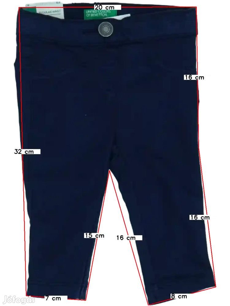Benetton Új (címkés) Lány Baby nadrág (Méret: 68)