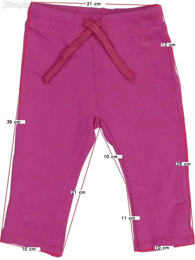 Benetton Új (címkés) Lány Baby nadrág (Méret: 80)