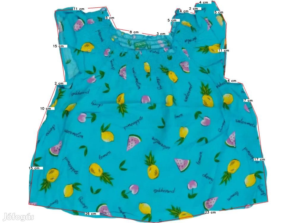 Benetton Új (címkés) Lány Blúz (Méret: 128)