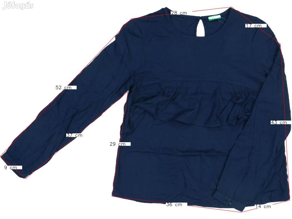 Benetton Új (címkés) Lány Blúz (Méret: 146)