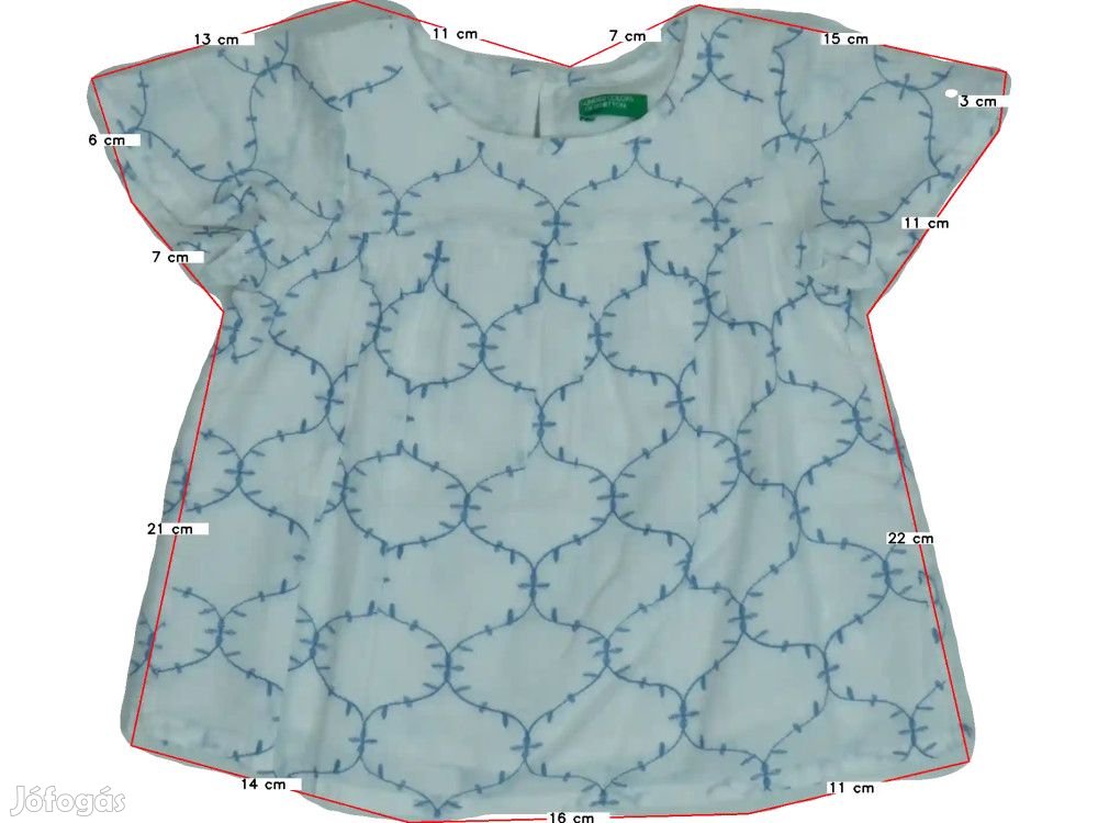 Benetton Új (címkés) Lány Blúz (Méret: 86)