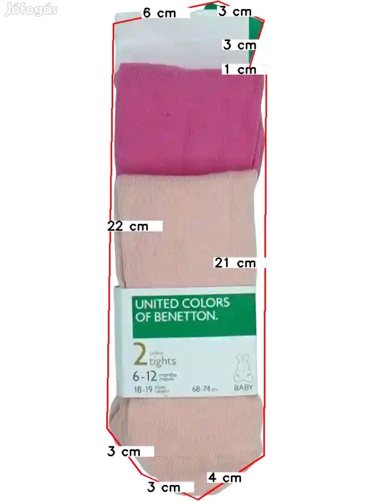 Benetton Új (címkés) Lány Csomag - Harisnyák (Méret: 80)