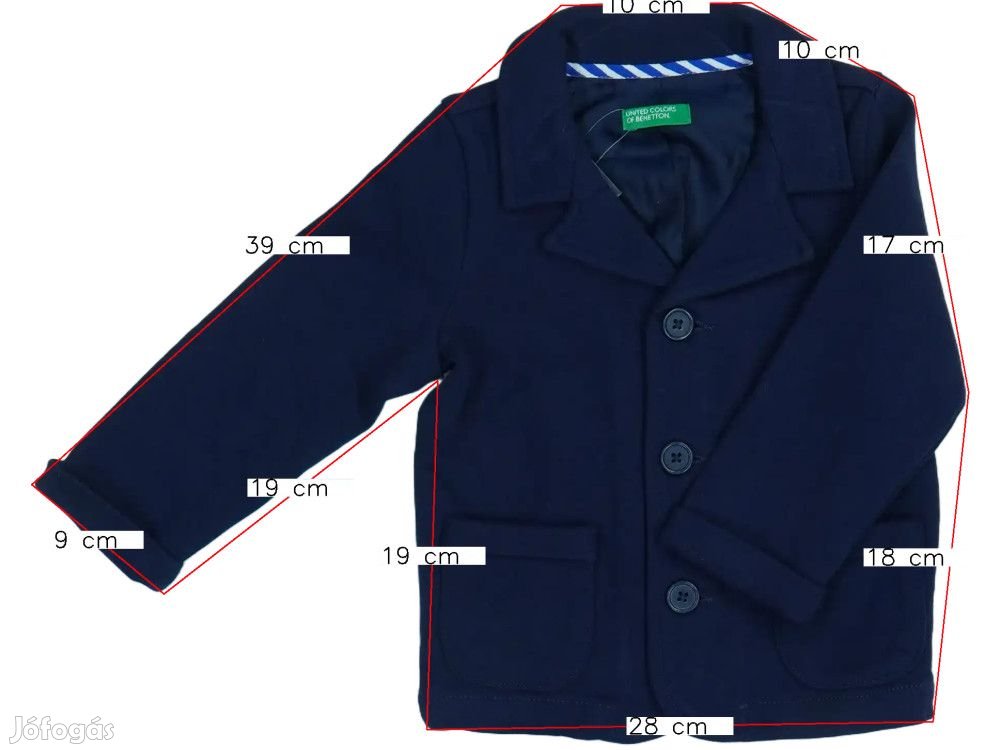 Benetton Új (címkés) Lány Dzseki (Méret: 80)