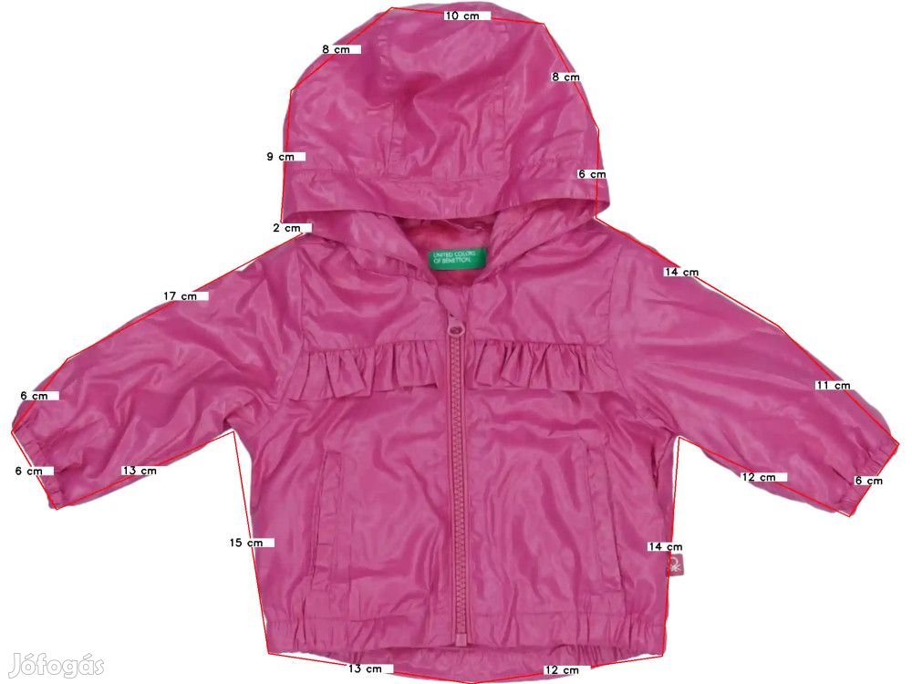 Benetton Új (címkés) Lány Esőkabát (Méret: 92)