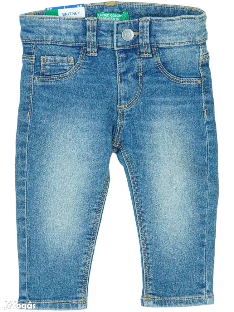 Benetton Új (címkés) Lány Farmernadrág (Méret: 74)