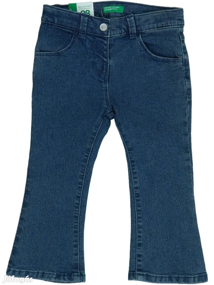 Benetton Új (címkés) Lány Farmernadrág (Méret: 98)