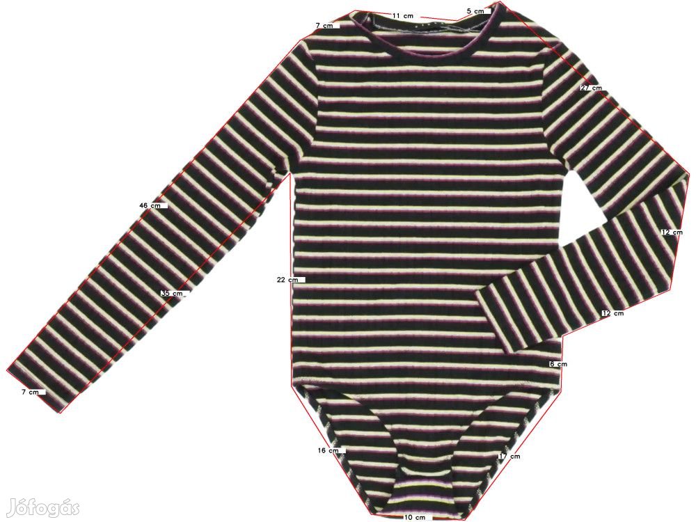 Benetton Új (címkés) Lány Hosszú ujjú body (Méret: 122)