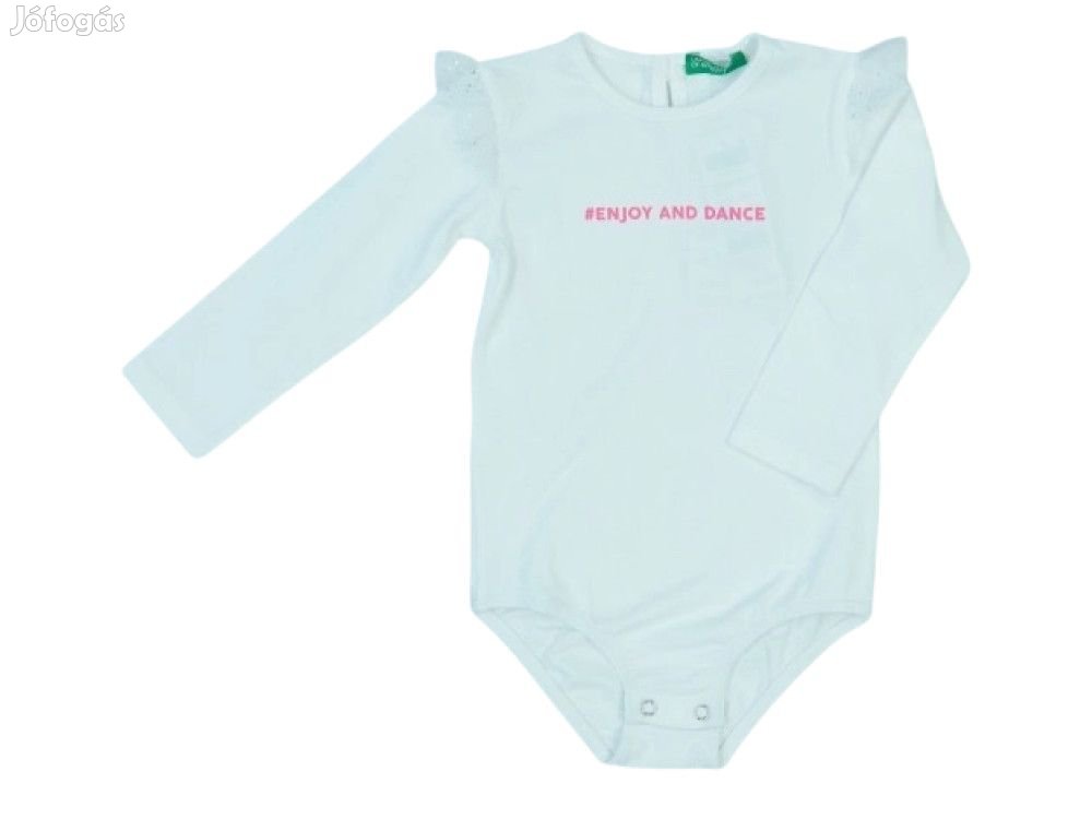 Benetton Új (címkés) Lány Hosszú ujjú body (Méret: 80)