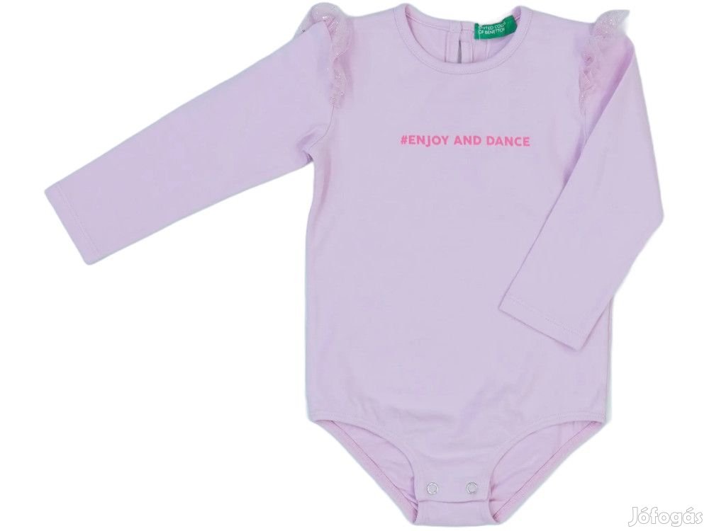 Benetton Új (címkés) Lány Hosszú ujjú body (Méret: 80)
