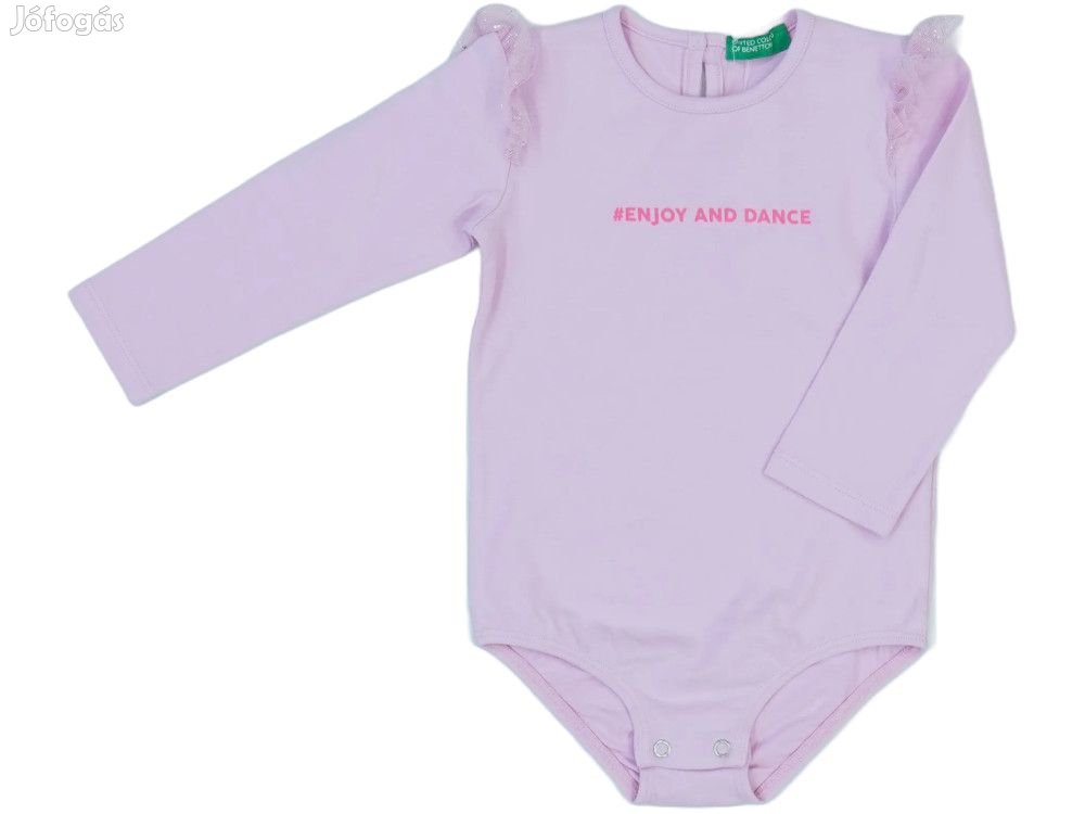 Benetton Új (címkés) Lány Hosszú ujjú body (Méret: 80)