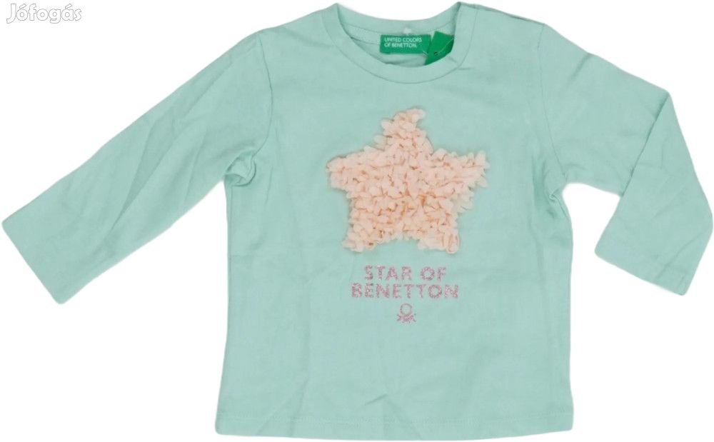 Benetton Új (címkés) Lány Hosszú ujjú felső (Méret: 68)