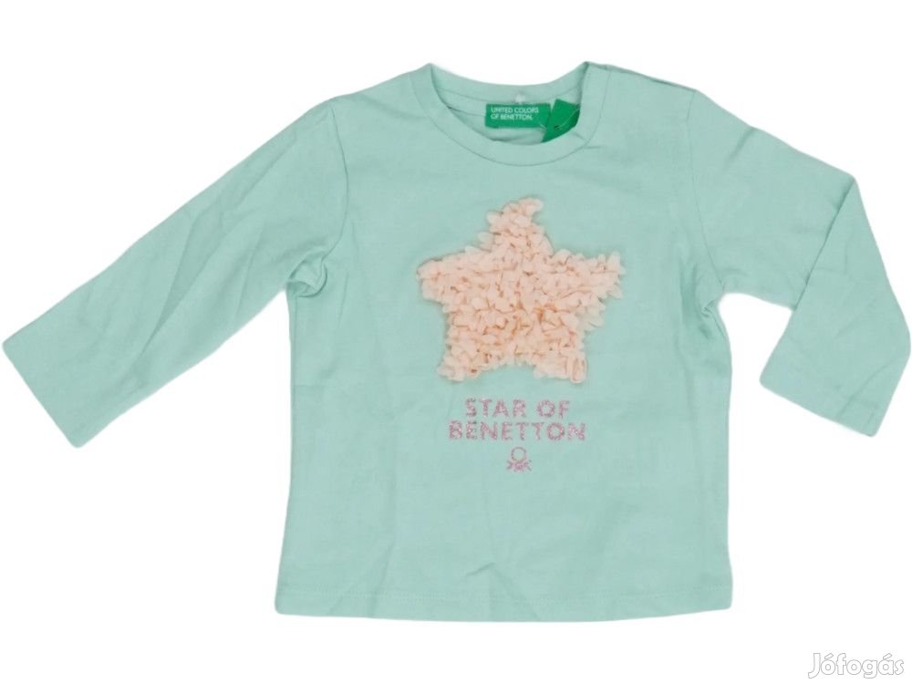 Benetton Új (címkés) Lány Hosszú ujjú felső (Méret: 68)