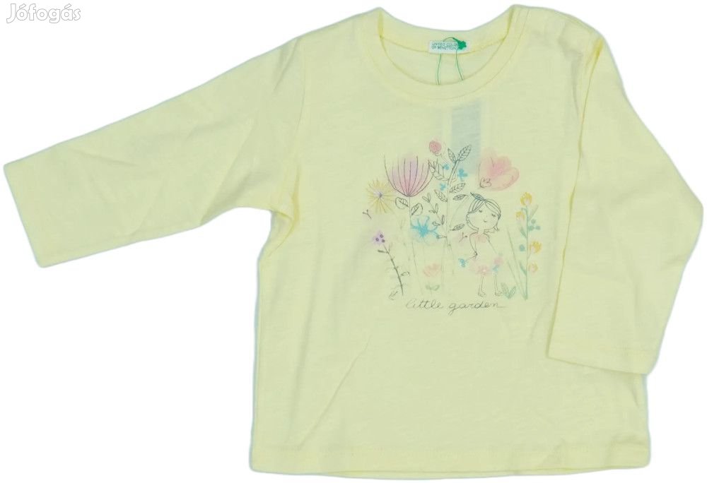 Benetton Új (címkés) Lány Hosszú ujjú felső (Méret: 68)