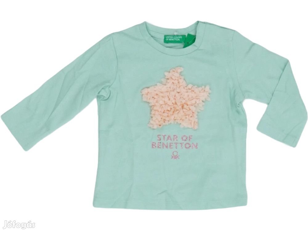 Benetton Új (címkés) Lány Hosszú ujjú felső (Méret: 68)