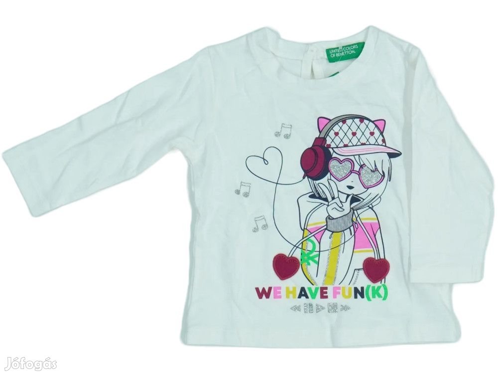 Benetton Új címkés Lány Hosszú ujjú felső Méret 68