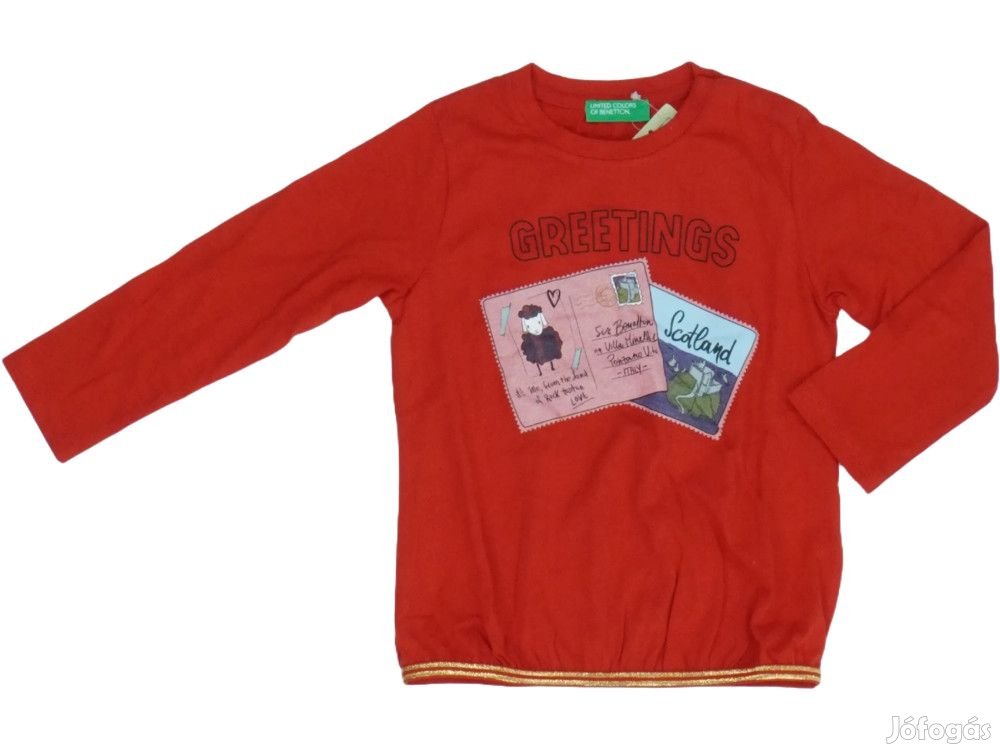 Benetton Új (címkés) Lány Hosszú ujjú felső (Méret: 68)