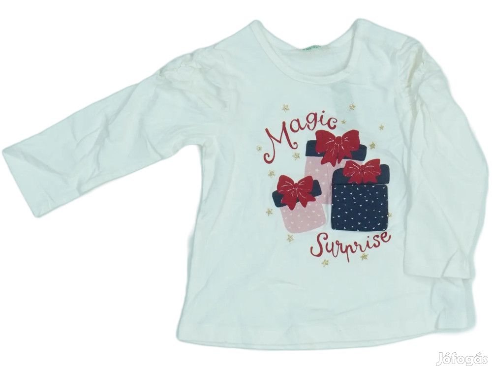 Benetton Új címkés Lány Hosszú ujjú felső Méret 74