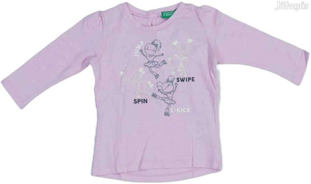 Benetton Új (címkés) Lány Hosszú ujjú felső (Méret: 74)