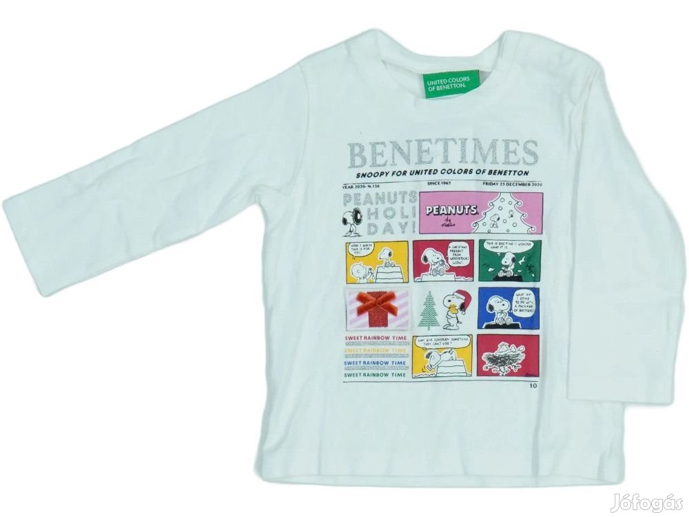 Benetton Új címkés Lány Hosszú ujjú felső Méret 74