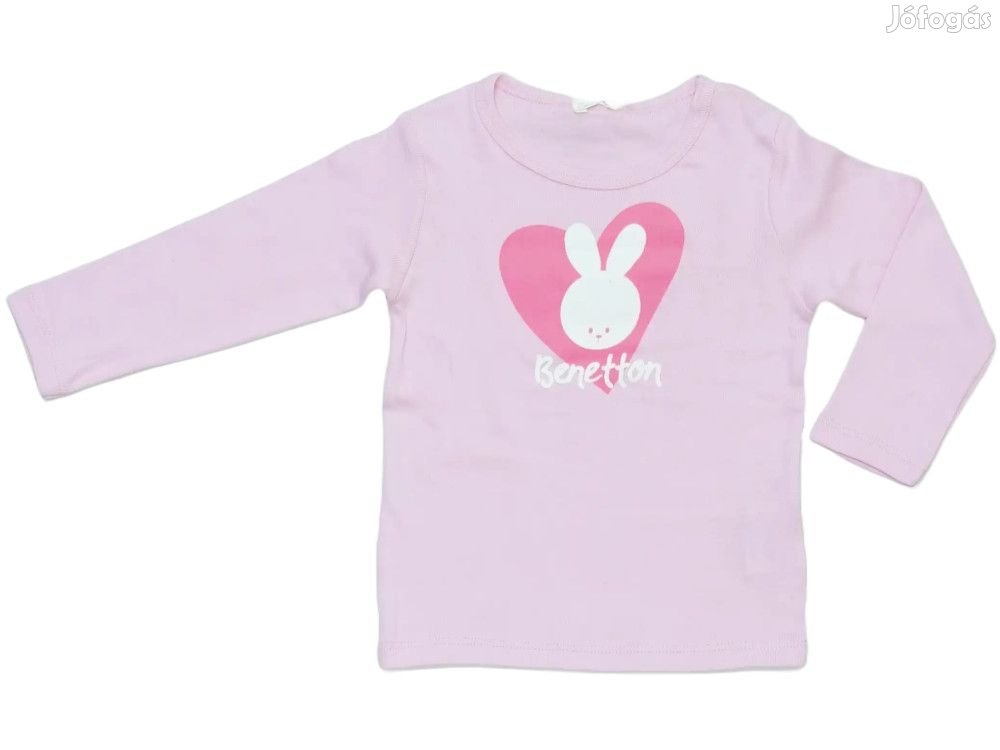Benetton Új (címkés) Lány Hosszú ujjú felső (Méret: 80)