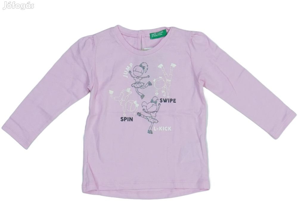 Benetton Új (címkés) Lány Hosszú ujjú felső (Méret: 86)