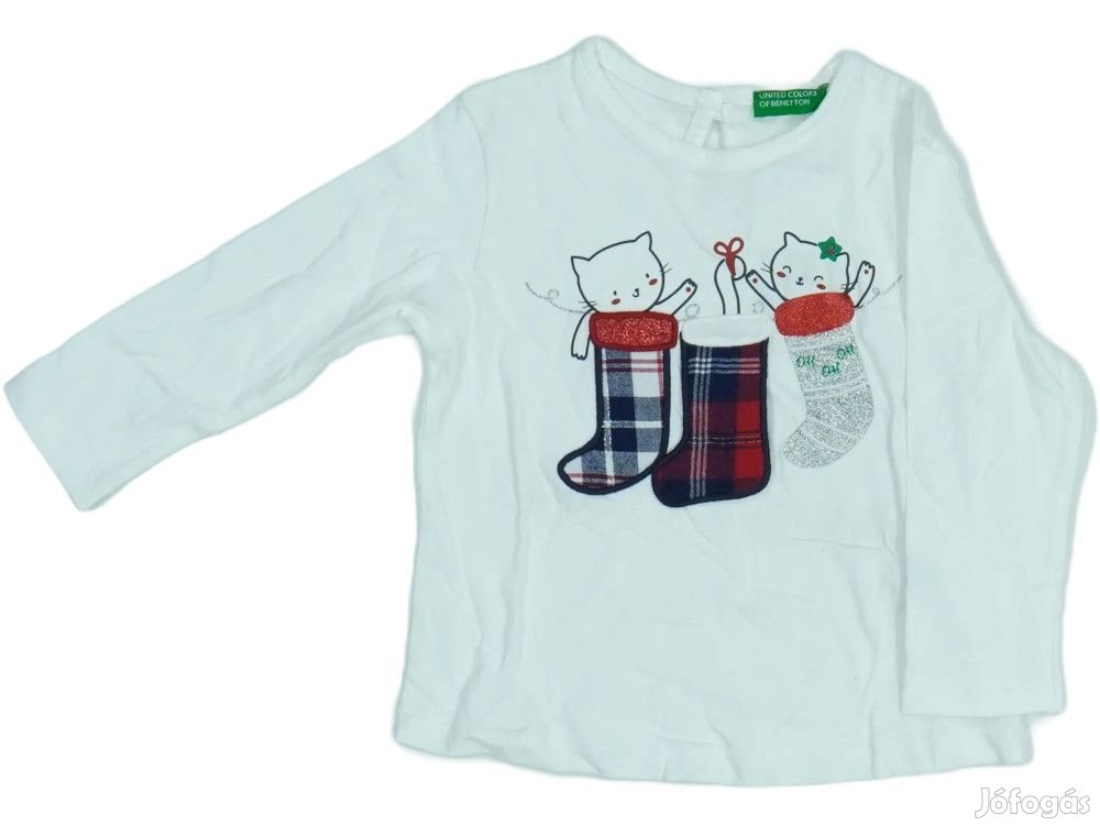 Benetton Új címkés Lány Hosszú ujjú felső Méret 86