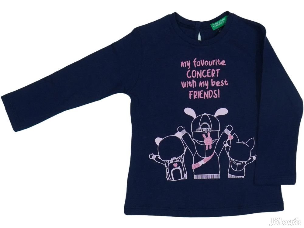 Benetton Új címkés Lány Hosszú ujjú felső Méret 86