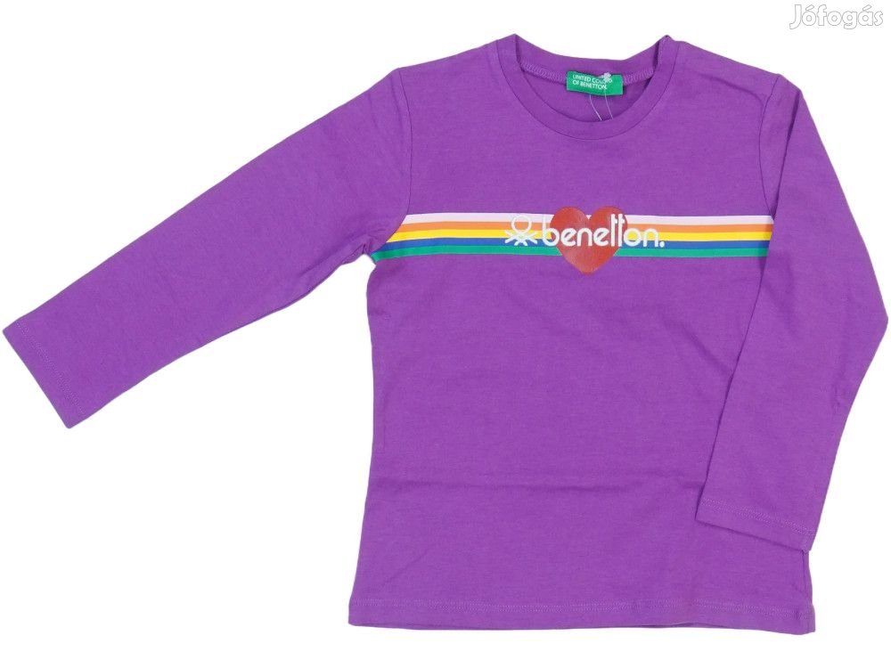 Benetton Új (címkés) Lány Hosszú ujjú felső (Méret: 98)