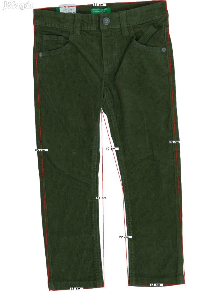Benetton Új (címkés) Lány Hosszúnadrág (Méret: 110)