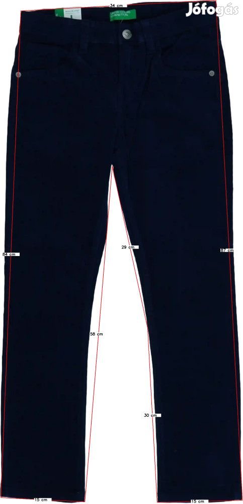 Benetton Új (címkés) Lány Hosszúnadrág (Méret: 140)