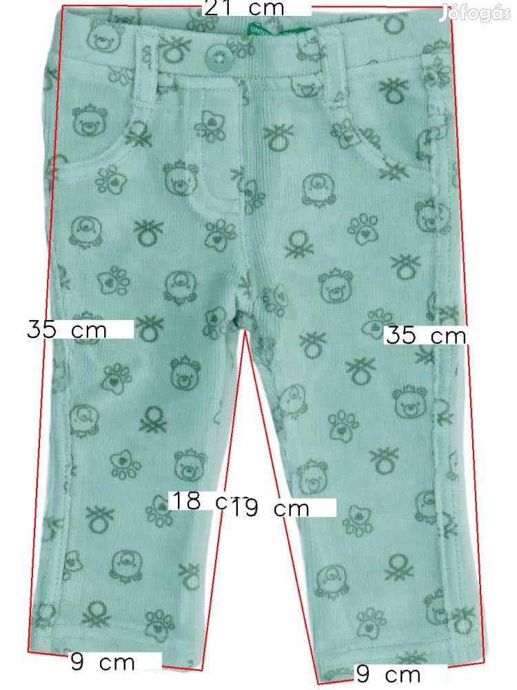 Benetton Új (címkés) Lány Hosszúnadrág (Méret: 68)