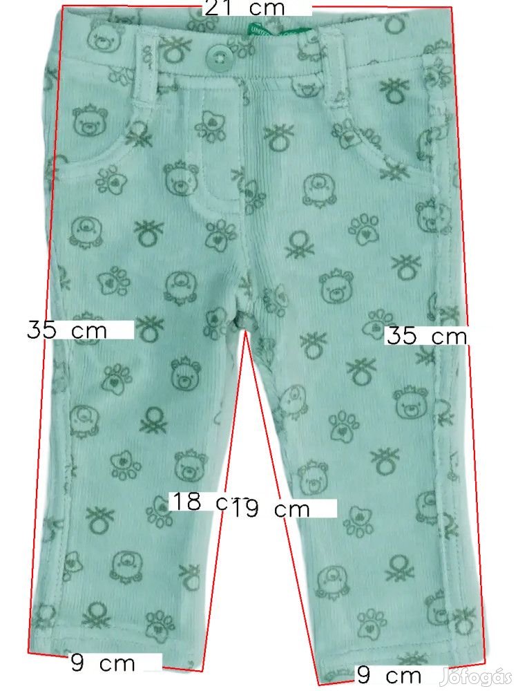 Benetton Új (címkés) Lány Hosszúnadrág (Méret: 68)