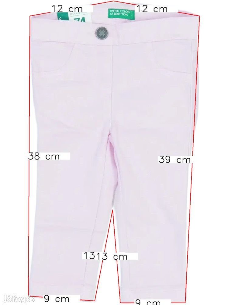 Benetton Új (címkés) Lány Hosszúnadrág (Méret: 74)