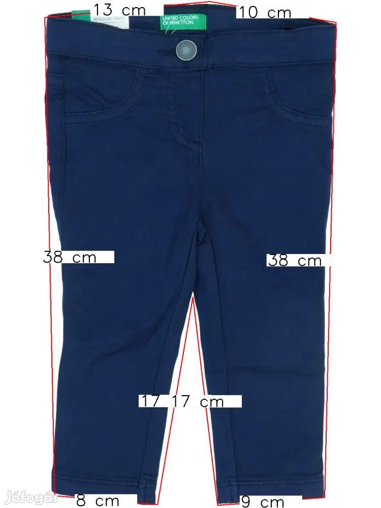Benetton Új (címkés) Lány Hosszúnadrág (Méret: 74)