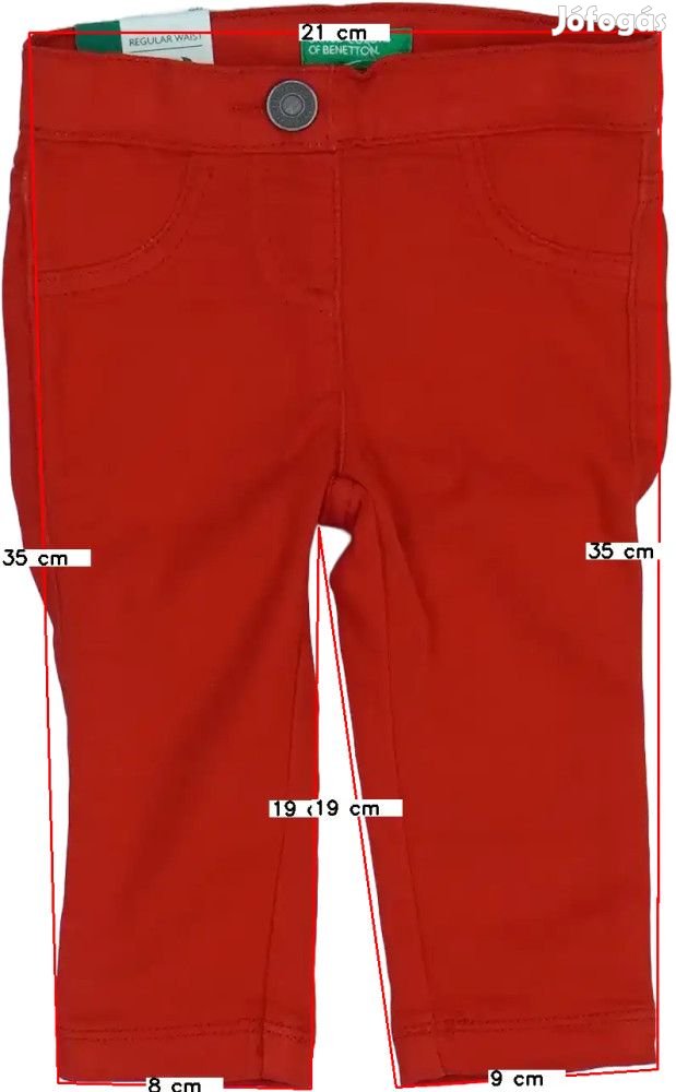 Benetton Új (címkés) Lány Hosszúnadrág (Méret: 74)
