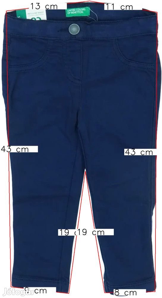Benetton Új (címkés) Lány Hosszúnadrág (Méret: 80)
