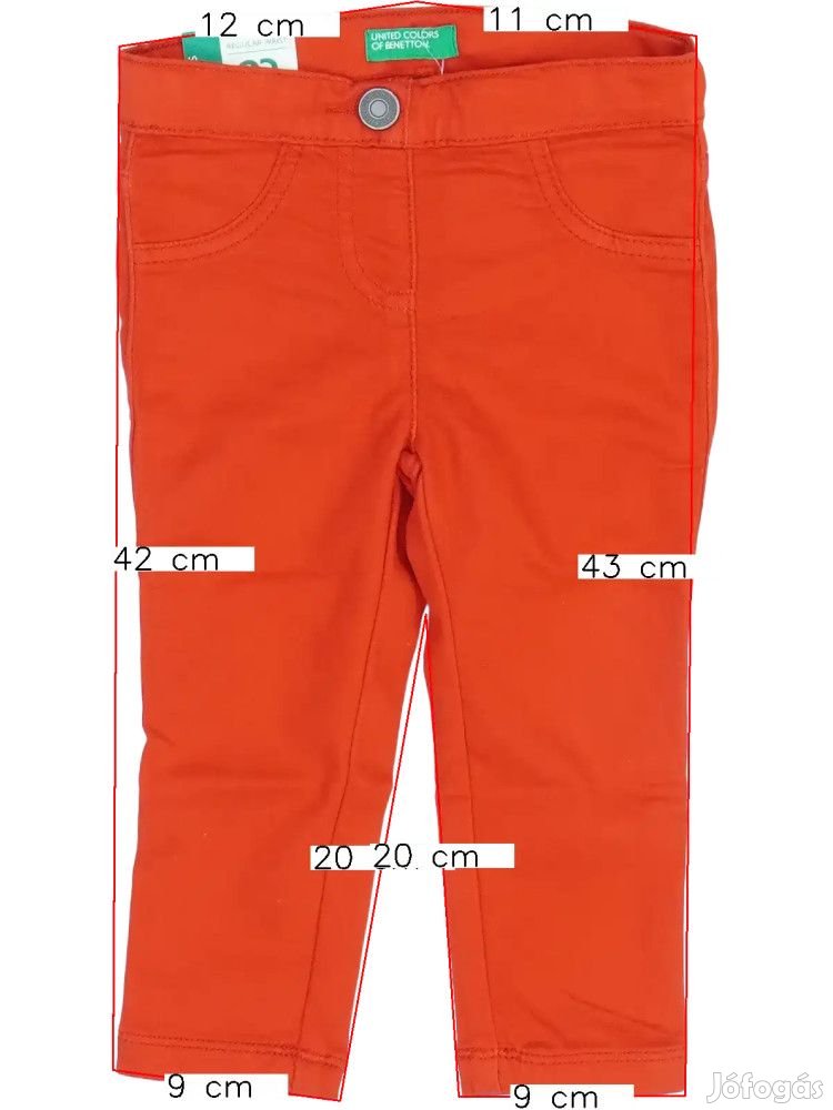 Benetton Új (címkés) Lány Hosszúnadrág (Méret: 86)