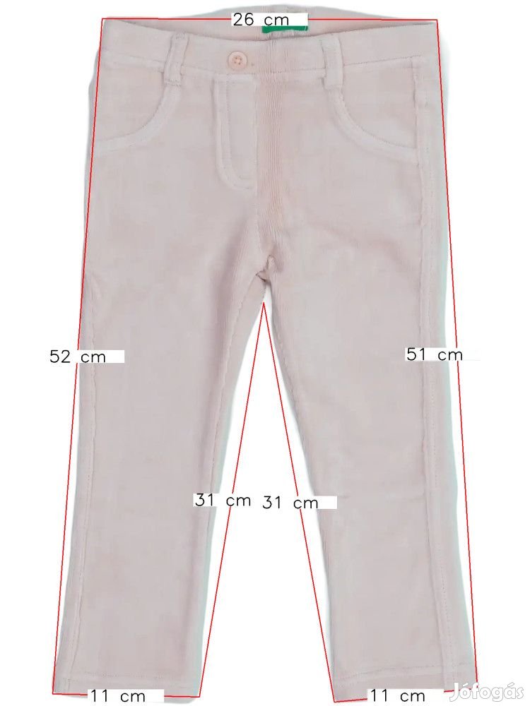 Benetton Új (címkés) Lány Hosszúnadrág (Méret: 98)