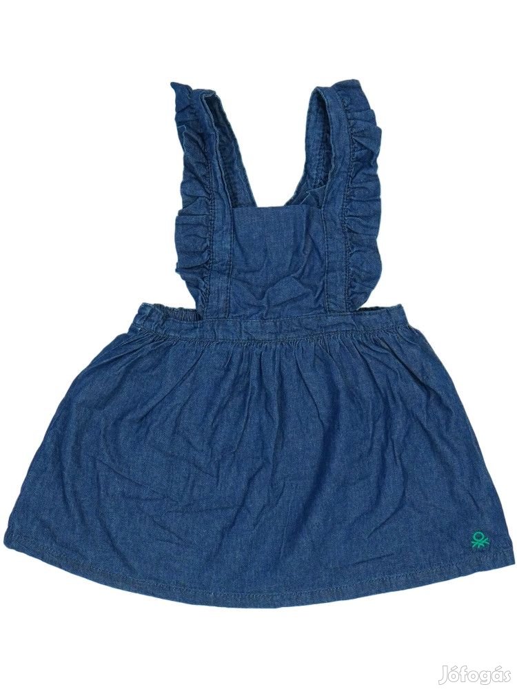 Benetton Új (címkés) Lány Kantáros szoknya (Méret: 80)