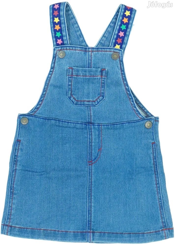 Benetton Új (címkés) Lány Kantáros szoknya (Méret: 80)