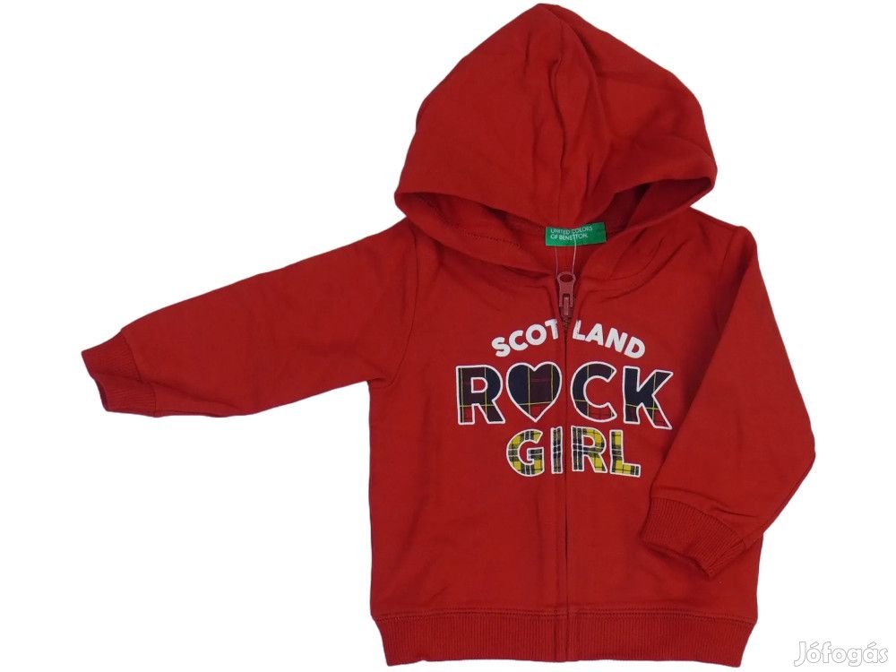 Benetton Új címkés Lány Kapucnis pulóver Méret 68