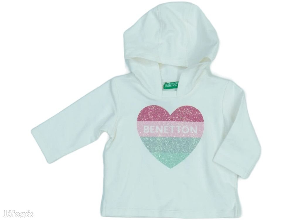 Benetton Új (címkés) Lány Kapucnis pulóver (Méret: 68)