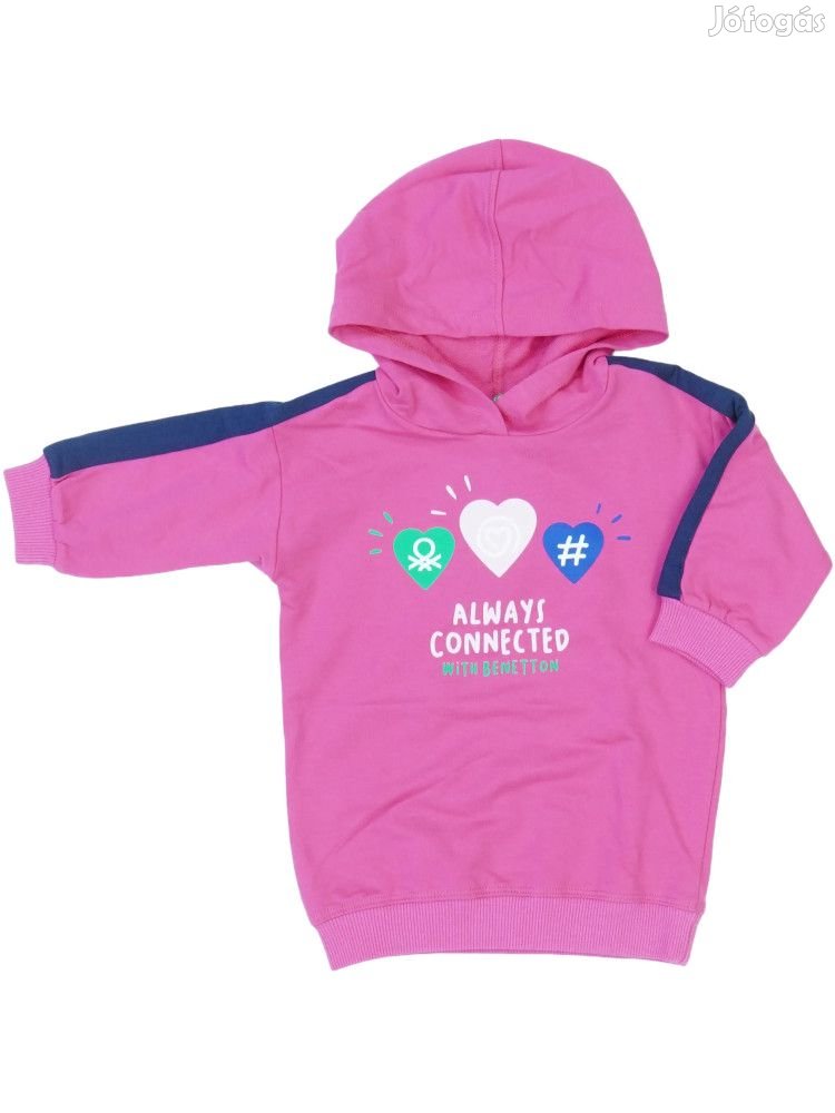 Benetton Új (címkés) Lány Kapucnis pulóver (Méret: 68)