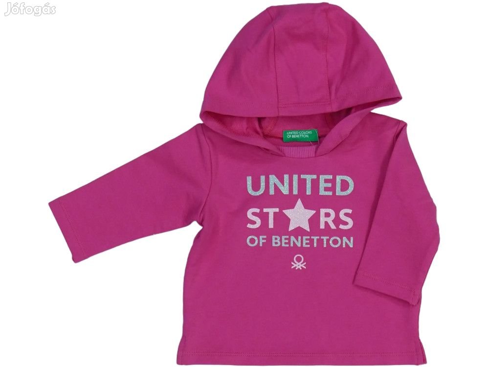 Benetton Új (címkés) Lány Kapucnis pulóver (Méret: 68)