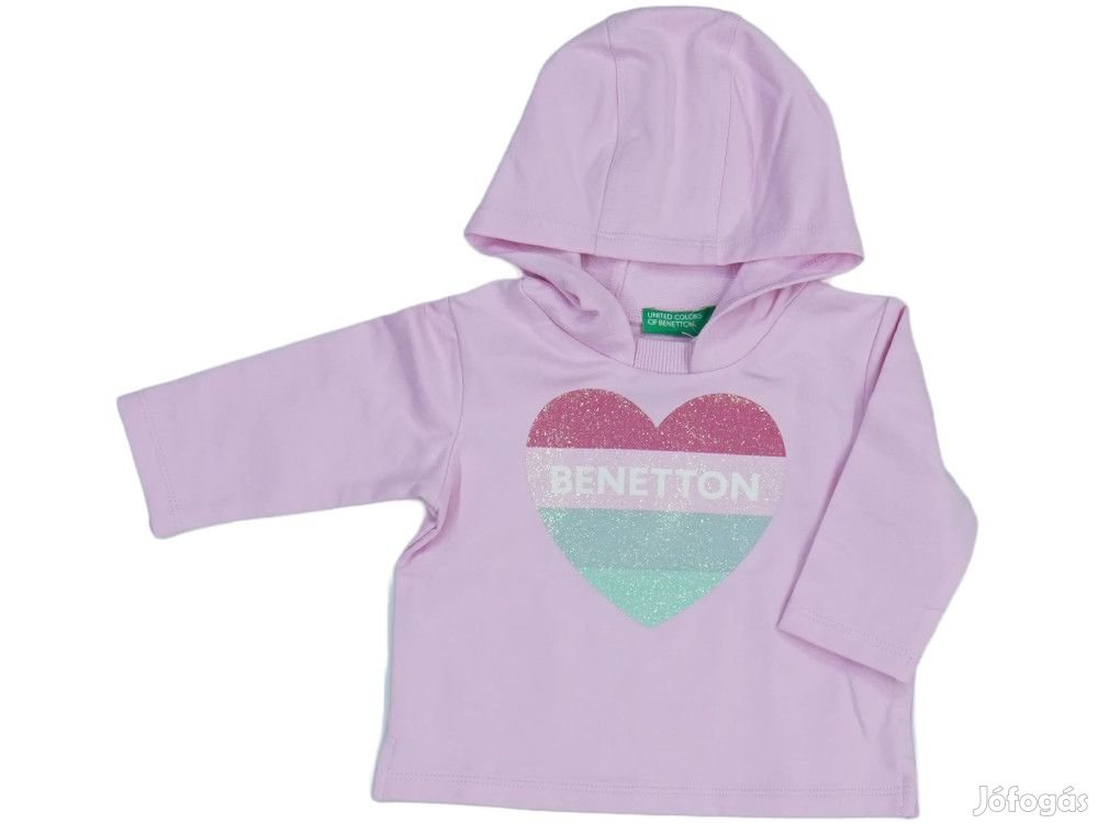 Benetton Új (címkés) Lány Kapucnis pulóver (Méret: 68)
