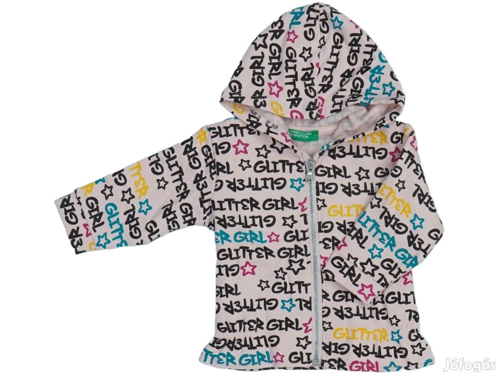 Benetton Új címkés Lány Kapucnis pulóver Méret 74